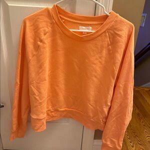 Coral/ orange women’s lounge long sleeve top